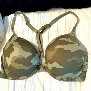 VS Camouflage racer back bra